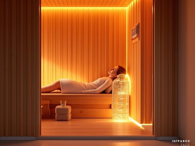 Spa und Recovery Bereich mit Infrarotsauna